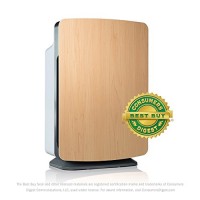 Alen BreatheSmart Classic Large Room Air Purifier with HEPA Filter for Pet & Diaper Odor  1100 sqft; Maple - B018PXBZL6